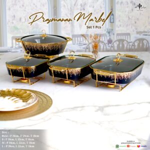 Prasmanan Segi - Hitam